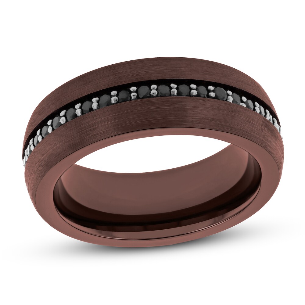Men's Black Sapphire Wedding Band Brown Tungsten Carbide 7Yruquac Men's Black Sapphire Wedding Band Brown Tungsten Carbide 7Yruquac