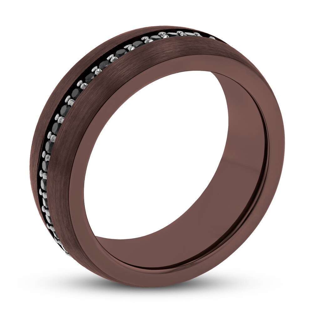 Men\'s Black Sapphire Wedding Band Brown Tungsten Carbide 7Yruquac Men\'s Black Sapphire Wedding Band Brown Tungsten Carbide 7Yruquac
