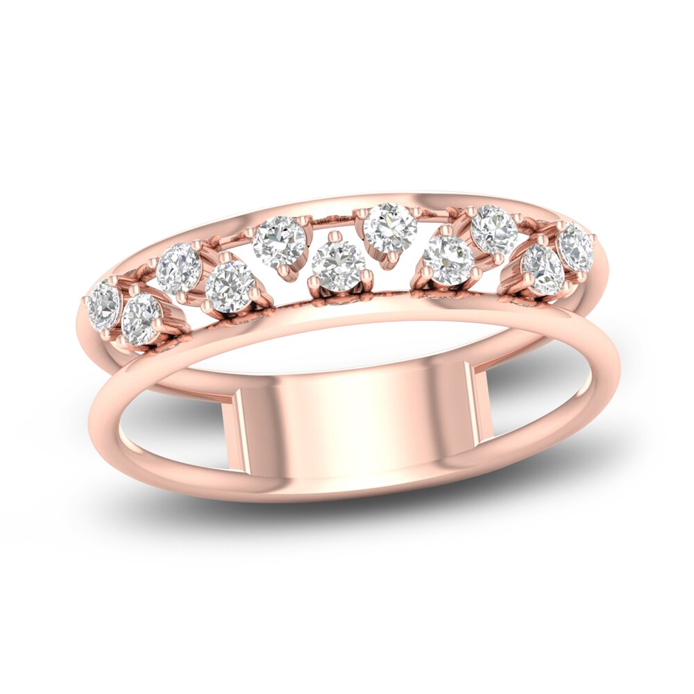 Diamond Wedding Band 1/6 ct tw Round 14K Rose Gold 7ZXsIoCc Diamond Wedding Band 1/6 ct tw Round 14K Rose Gold 7ZXsIoCc