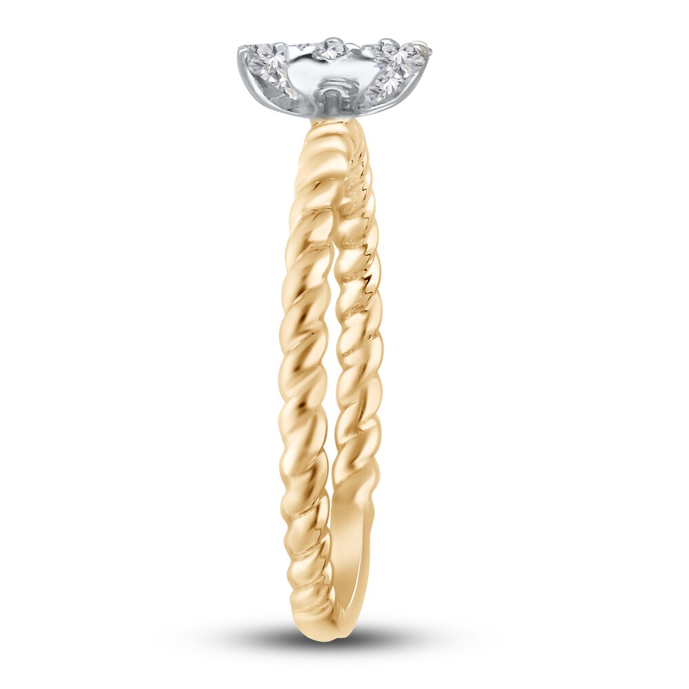 Kallati Diamond Ring 1/3 ct tw Round 14K Yellow Gold 7bHe9PbP Kallati Diamond Ring 1/3 ct tw Round 14K Yellow Gold 7bHe9PbP
