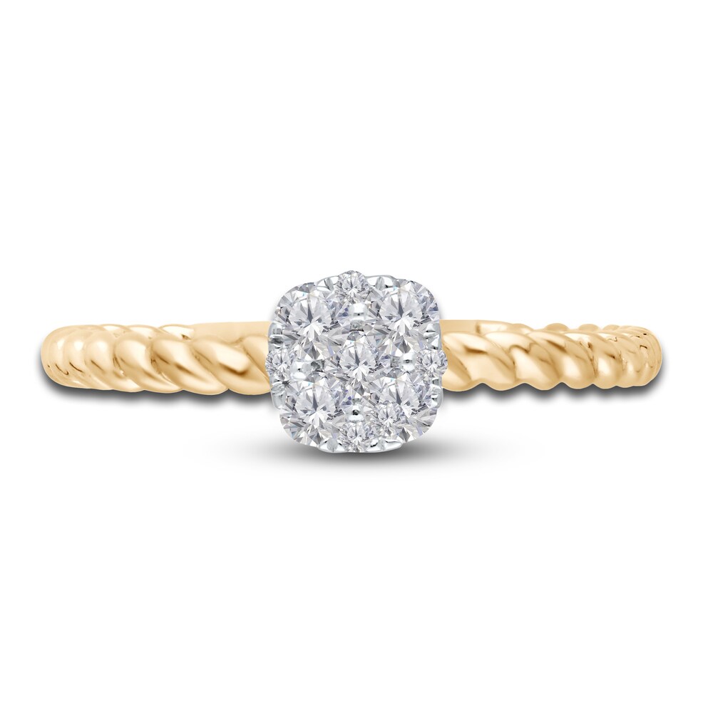 Kallati Diamond Ring 1/3 ct tw Round 14K Yellow Gold 7bHe9PbP Kallati Diamond Ring 1/3 ct tw Round 14K Yellow Gold 7bHe9PbP