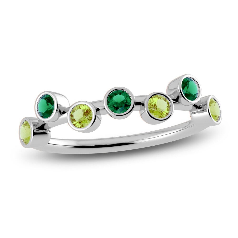 Juliette Maison Natural Emerald & Natural Peridot Ring 10K White Gold 7kA4VgCJ Juliette Maison Natural Emerald & Natural Peridot Ring 10K White Gold 7kA4VgCJ