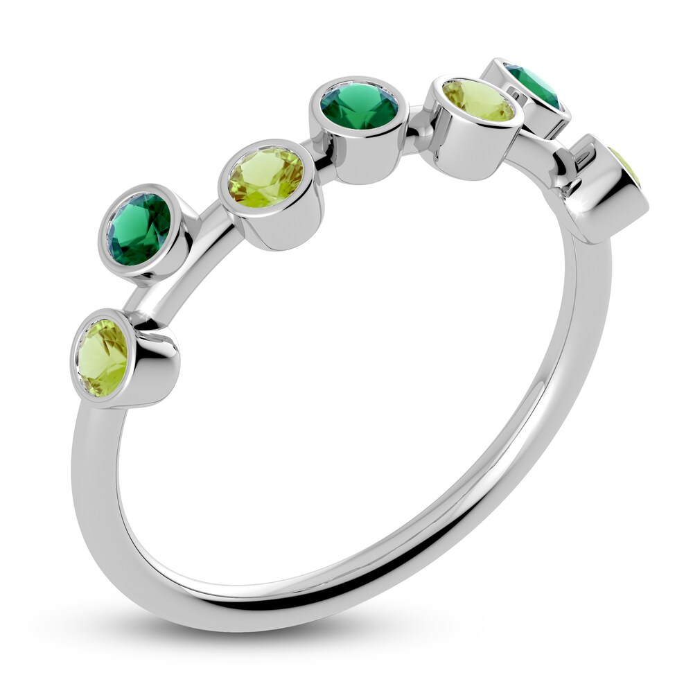 Juliette Maison Natural Emerald & Natural Peridot Ring 10K White Gold 7kA4VgCJ Juliette Maison Natural Emerald & Natural Peridot Ring 10K White Gold 7kA4VgCJ