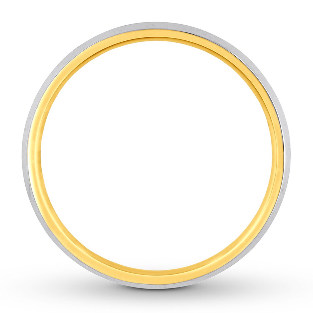 Wedding Band 14K Two-Tone Gold 2mm 7tkwxwdv Wedding Band 14K Two-Tone Gold 2mm 7tkwxwdv