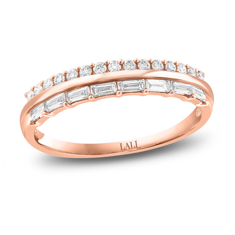 LALI Jewels Diamond Ring 3/8 ct tw Round/Baguette 14K Rose Gold 84UPt3av LALI Jewels Diamond Ring 3/8 ct tw Round/Baguette 14K Rose Gold 84UPt3av