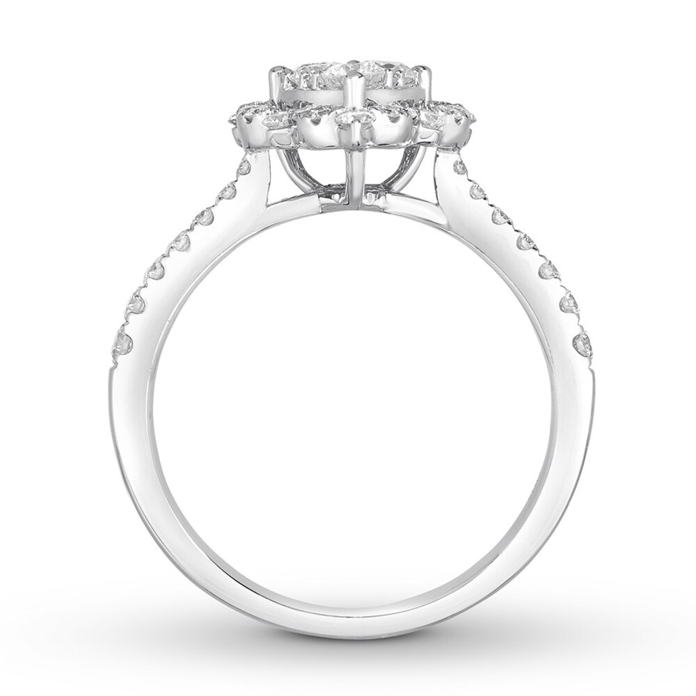 Diamond Ring 7/8 ct tw Round-cut 14K White Gold 8FaQZWqS Diamond Ring 7/8 ct tw Round-cut 14K White Gold 8FaQZWqS