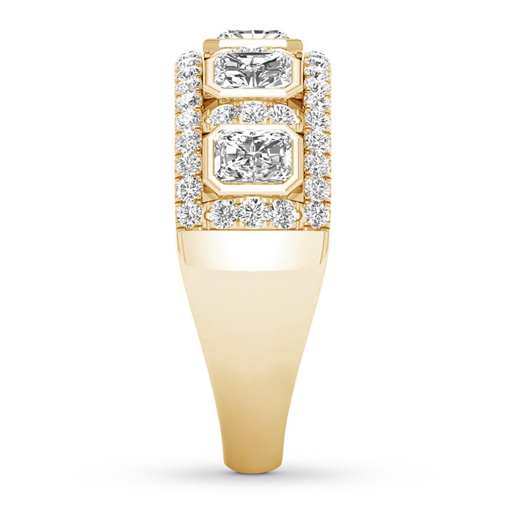 Diamond Anniversary Ring 1-1/2 ct tw Emerald-cut/Round 14K Gold 8G7pNLNX Diamond Anniversary Ring 1-1/2 ct tw Emerald-cut/Round 14K Gold 8G7pNLNX