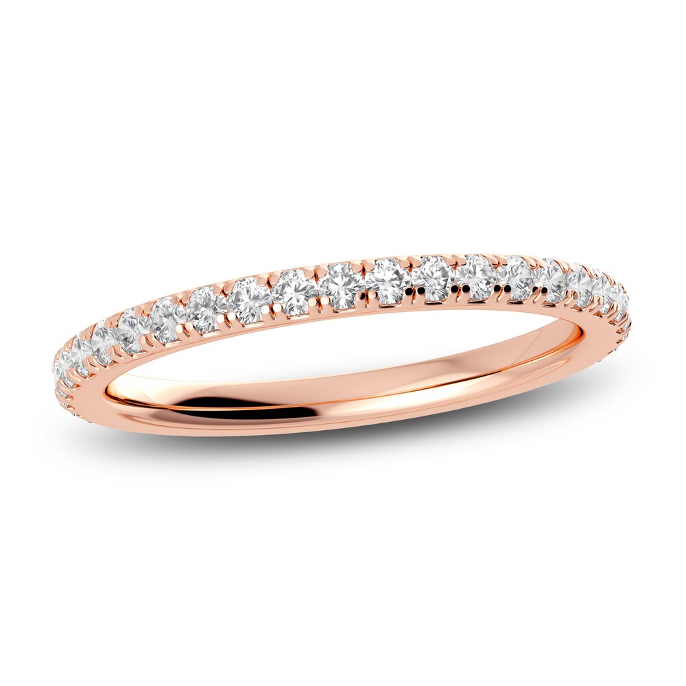 Juliette Maison Natural White Sapphire Eternity Ring 10K Rose Gold 8MV219Rs Juliette Maison Natural White Sapphire Eternity Ring 10K Rose Gold 8MV219Rs