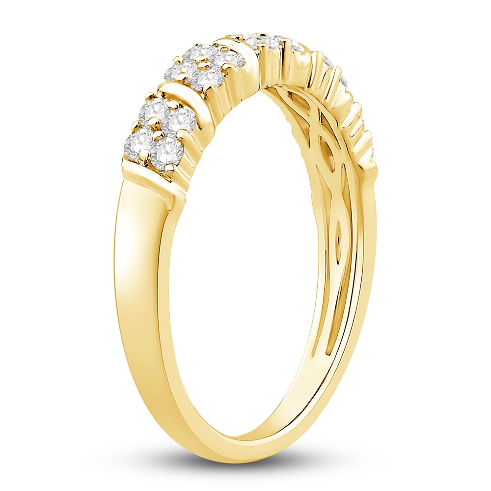 Diamond Anniversary Band 1/2 ct tw Round 14K Yellow Gold 8No0VhV7