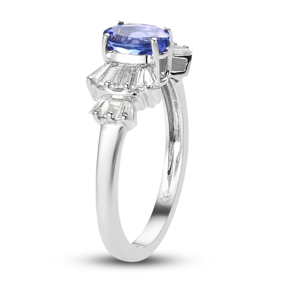 Natural Tanzanite Ring 3/8 ct tw Diamonds 14K White Gold 8ocjgZVm Natural Tanzanite Ring 3/8 ct tw Diamonds 14K White Gold 8ocjgZVm