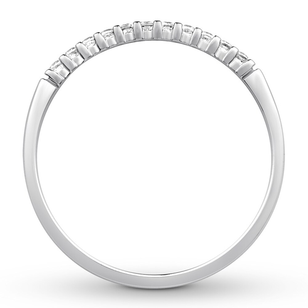 Diamond Anniversary Band 1/10 ct tw Round-cut 10K White Gold 8q85wfC9 Diamond Anniversary Band 1/10 ct tw Round-cut 10K White Gold 8q85wfC9