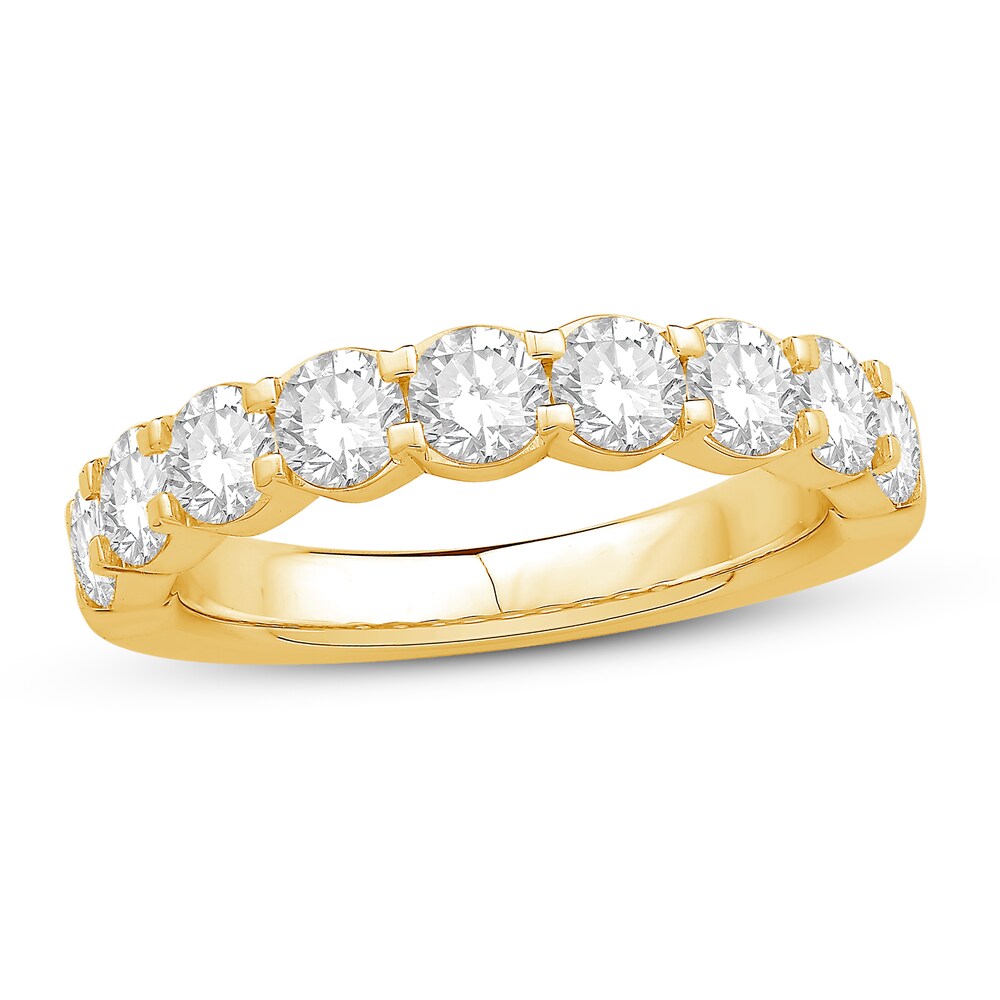 Diamond Anniversary Ring 1-1/2 ct tw Round 14K Yellow Gold 8uyC18h7 Diamond Anniversary Ring 1-1/2 ct tw Round 14K Yellow Gold 8uyC18h7