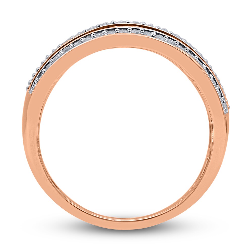 Diamond Multi-Row Anniversary Band 1 ct tw Round 14K Rose Gold 8wKRzpFh Diamond Multi-Row Anniversary Band 1 ct tw Round 14K Rose Gold 8wKRzpFh