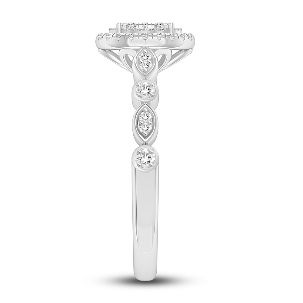 Diamond Ring 1/5 ct tw Round 10K White Gold 95klWEUa Diamond Ring 1/5 ct tw Round 10K White Gold 95klWEUa