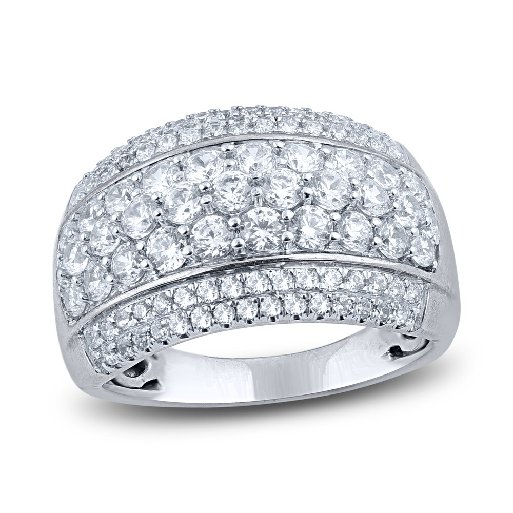 Diamond Multi-Row Anniversary Band 2 ct tw Round 14K White Gold 98vi9JS8 Diamond Multi-Row Anniversary Band 2 ct tw Round 14K White Gold 98vi9JS8