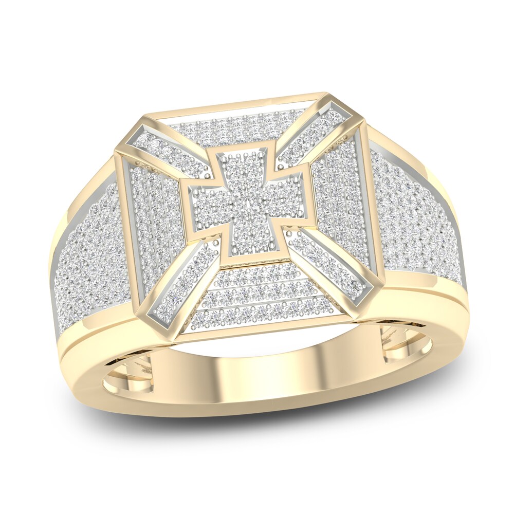 Men's Diamond Ring 5/8 ct tw Round 14K Yellow Gold 9AgqqTir Men's Diamond Ring 5/8 ct tw Round 14K Yellow Gold 9AgqqTir