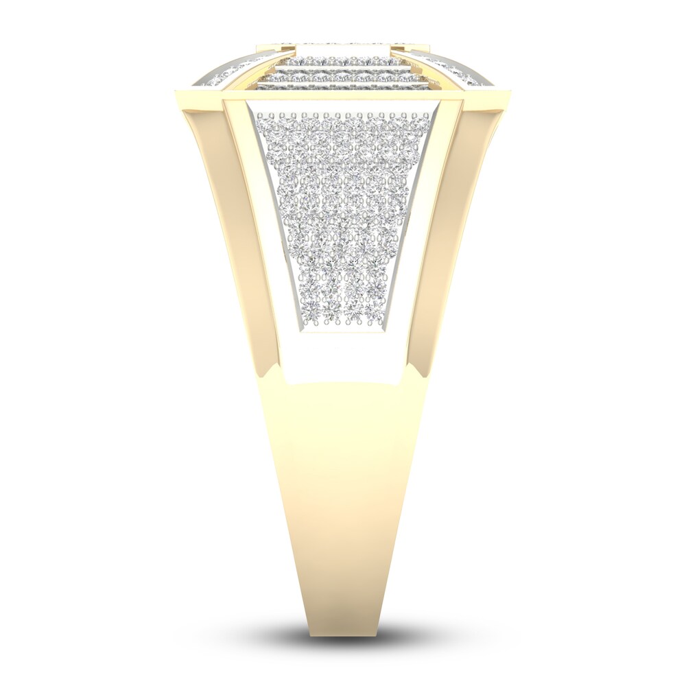 Men\'s Diamond Ring 5/8 ct tw Round 14K Yellow Gold 9AgqqTir Men\'s Diamond Ring 5/8 ct tw Round 14K Yellow Gold 9AgqqTir