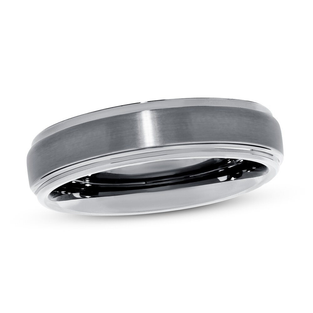 Wedding Band Tungsten 6mm 9GLdJvtL