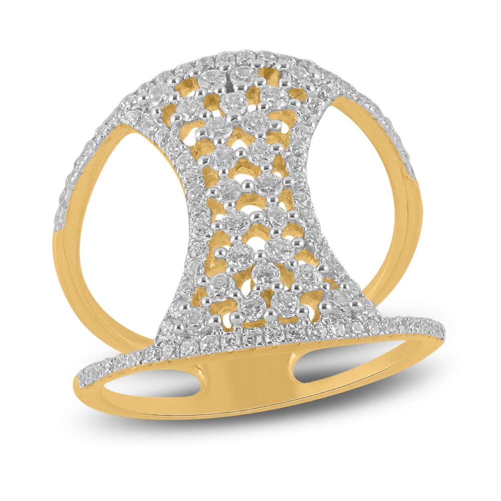 Diamond Ring 3/4 ct tw Round 14K Yellow Gold/Rhodium 9NLxopxa Diamond Ring 3/4 ct tw Round 14K Yellow Gold/Rhodium 9NLxopxa