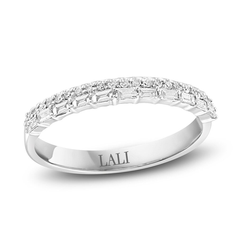 LALI Jewels Diamond Ring 1/4 ct tw Round/Baguette 14K White Gold 9NodO2HD LALI Jewels Diamond Ring 1/4 ct tw Round/Baguette 14K White Gold 9NodO2HD