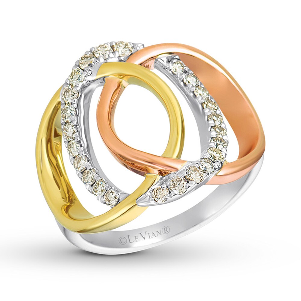 Le Vian Diamond Ring 1/2 carat tw 14K Tri-Color Gold 9PZbQZeb Le Vian Diamond Ring 1/2 carat tw 14K Tri-Color Gold 9PZbQZeb