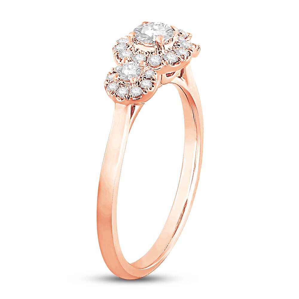 Diamond Ring 1/2 ct tw Round 10K Rose Gold 9SC7nqSw Diamond Ring 1/2 ct tw Round 10K Rose Gold 9SC7nqSw