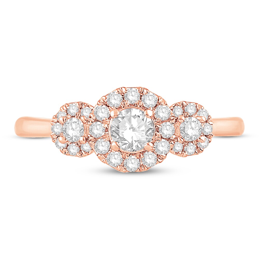 Diamond Ring 1/2 ct tw Round 10K Rose Gold 9SC7nqSw Diamond Ring 1/2 ct tw Round 10K Rose Gold 9SC7nqSw