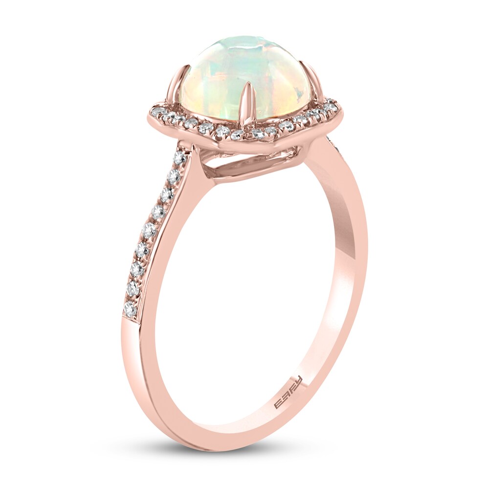 Effy Natural Opal Ring 1/6 ct tw Diamonds 14K Rose Gold 9akuMVg0 Effy Natural Opal Ring 1/6 ct tw Diamonds 14K Rose Gold 9akuMVg0