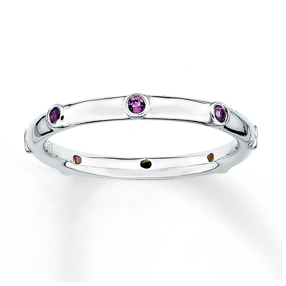 Stackable Amethyst Ring Sterling Silver 9eSdsE8Y