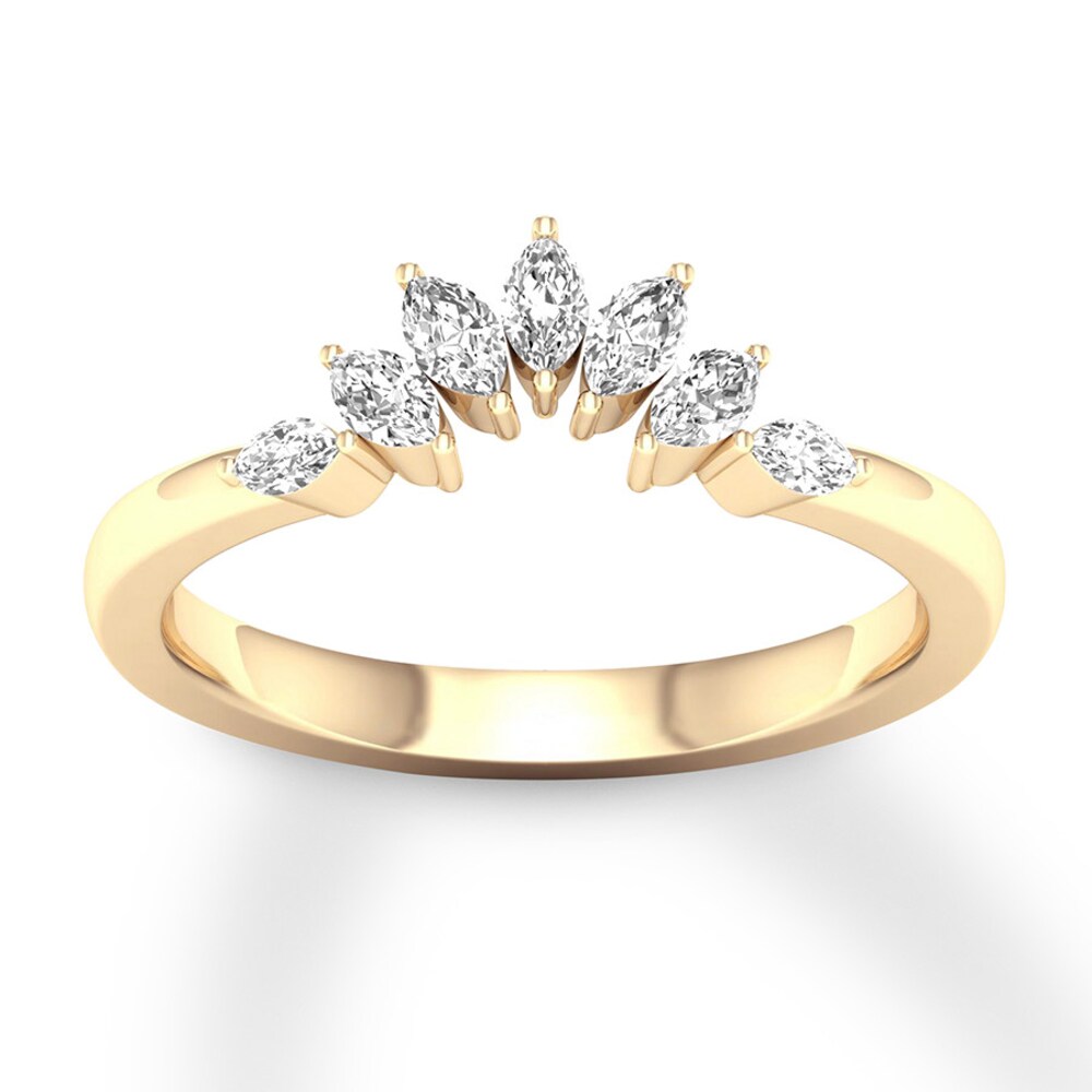 Diamond Contour Ring 1/3 carat tw Marquise 14K Yellow Gold 9hQLmeOn Diamond Contour Ring 1/3 carat tw Marquise 14K Yellow Gold 9hQLmeOn