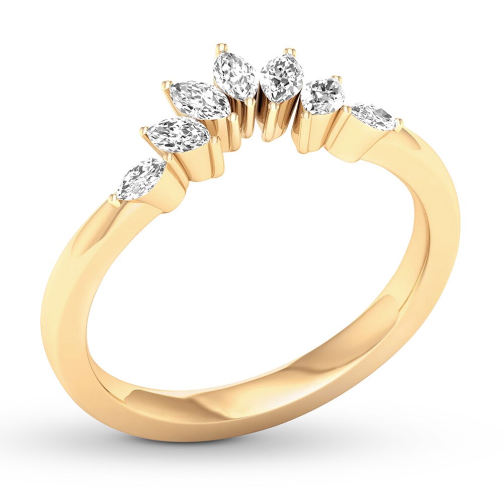 Diamond Contour Ring 1/3 carat tw Marquise 14K Yellow Gold 9hQLmeOn Diamond Contour Ring 1/3 carat tw Marquise 14K Yellow Gold 9hQLmeOn