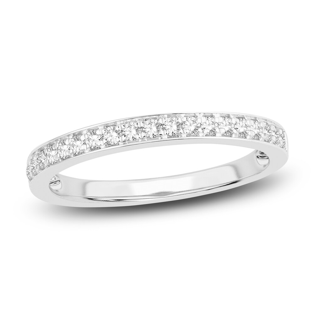 Diamond Wedding Band 1/5 ct tw Round 14K White Gold 9iVV9HuI