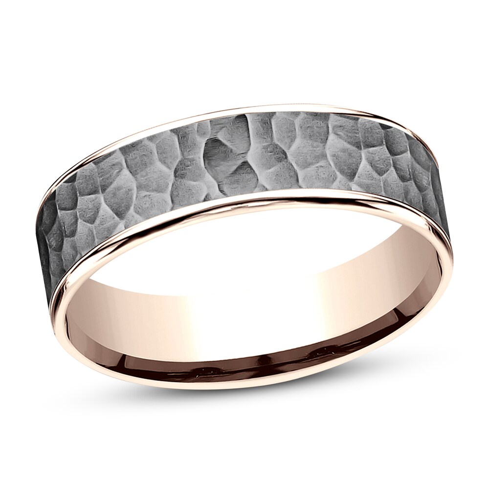 Wedding Band Tantalum/14K Rose Gold 9l0oQMLk Wedding Band Tantalum/14K Rose Gold 9l0oQMLk