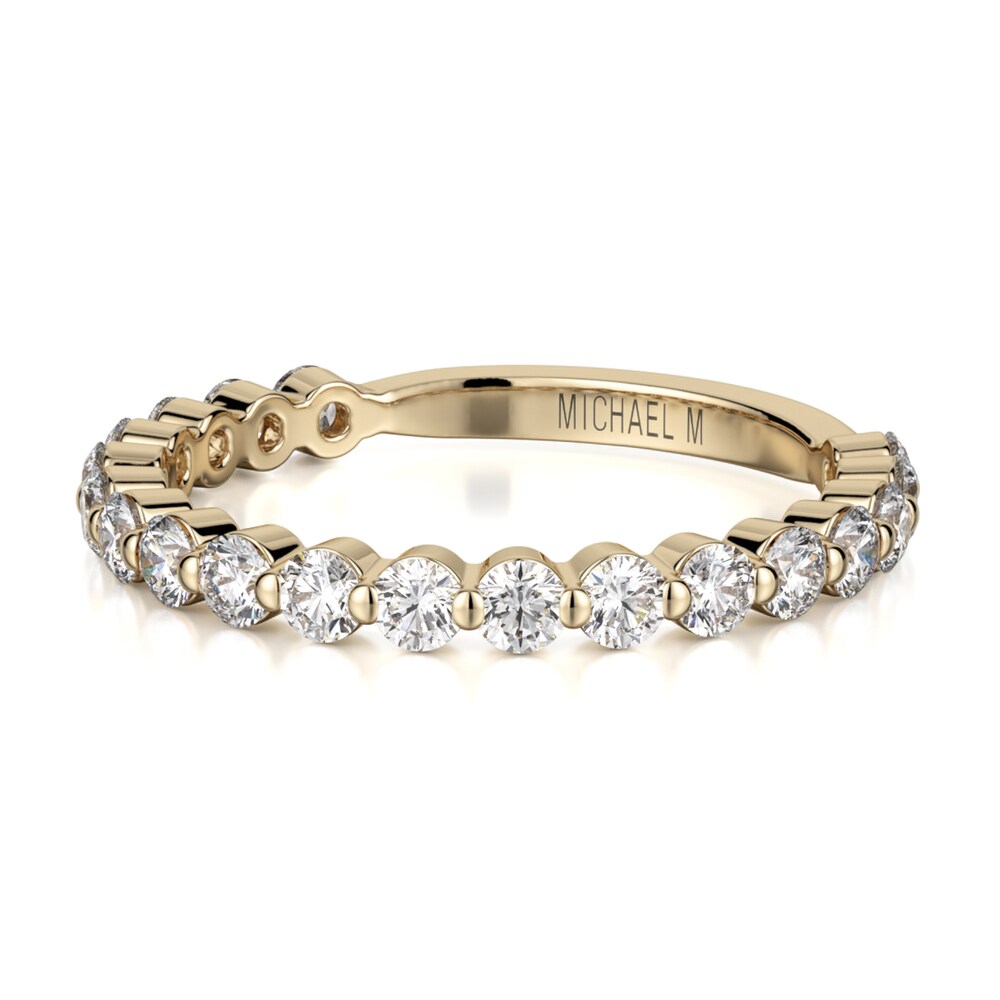 Michael M Diamond Wedding Band 7/8 ct tw Round 18K Yellow Gold 9mJfOay2 Michael M Diamond Wedding Band 7/8 ct tw Round 18K Yellow Gold 9mJfOay2