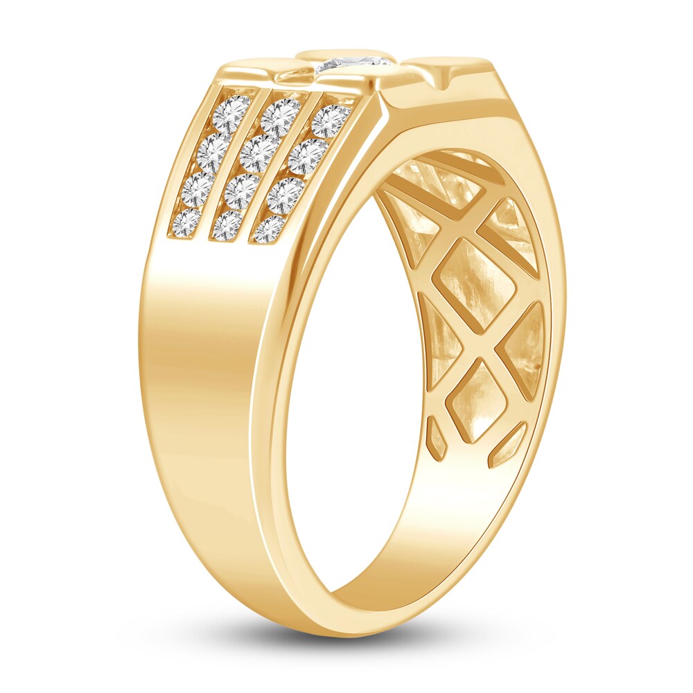 Men\'s Diamond Ring 1 ct tw Round 14K Yellow Gold 9pCQxvBH Men\'s Diamond Ring 1 ct tw Round 14K Yellow Gold 9pCQxvBH