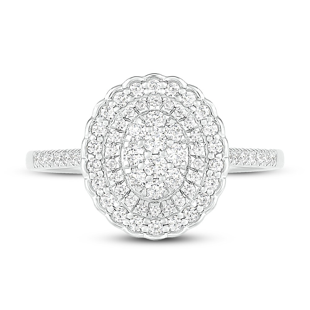 Diamond Ring 1/2 ct tw Round 14K White Gold 9qxVtj1v Diamond Ring 1/2 ct tw Round 14K White Gold 9qxVtj1v