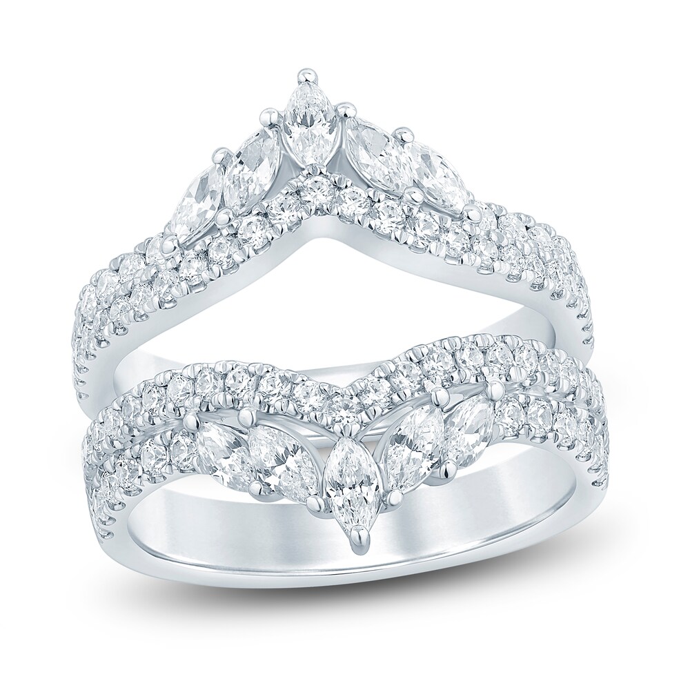 Diamond Enhancer Band 1-1/2 ct tw Marquise/Round 14K White Gold AAQVRVPQ Diamond Enhancer Band 1-1/2 ct tw Marquise/Round 14K White Gold AAQVRVPQ