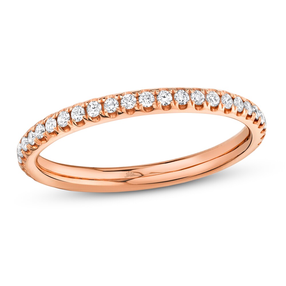 Shy Creation Diamond Ring 1/6 ct tw Round 14K Rose Gold SC22005280 ABIaLfaP Shy Creation Diamond Ring 1/6 ct tw Round 14K Rose Gold SC22005280 ABIaLfaP