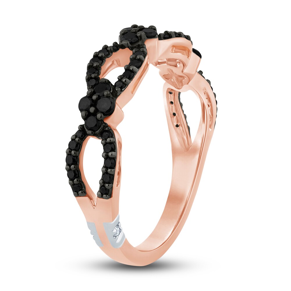 Pnina Tornai Black Diamond Ring 1/2 ct tw Round 14K Rose Gold AGyV3cy8 Pnina Tornai Black Diamond Ring 1/2 ct tw Round 14K Rose Gold AGyV3cy8