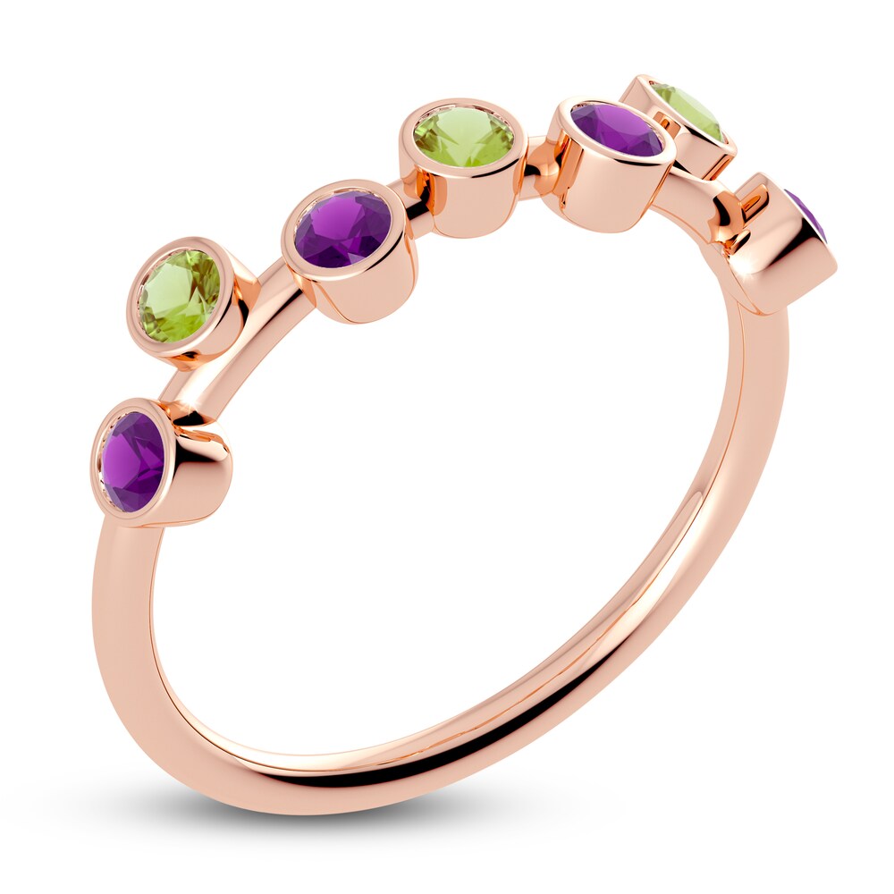 Juliette Maison Natural Peridot & Natural Amethyst Ring 10K Rose Gold AJuh7I1Y Juliette Maison Natural Peridot & Natural Amethyst Ring 10K Rose Gold AJuh7I1Y