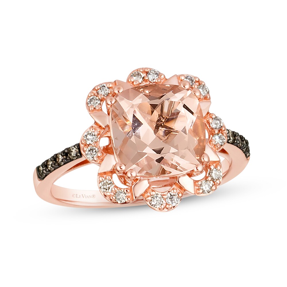 Le Vian Natural Morganite Ring 1/4 ct tw Diamonds 14K Strawberry Gold AcxGN2lq Le Vian Natural Morganite Ring 1/4 ct tw Diamonds 14K Strawberry Gold AcxGN2lq