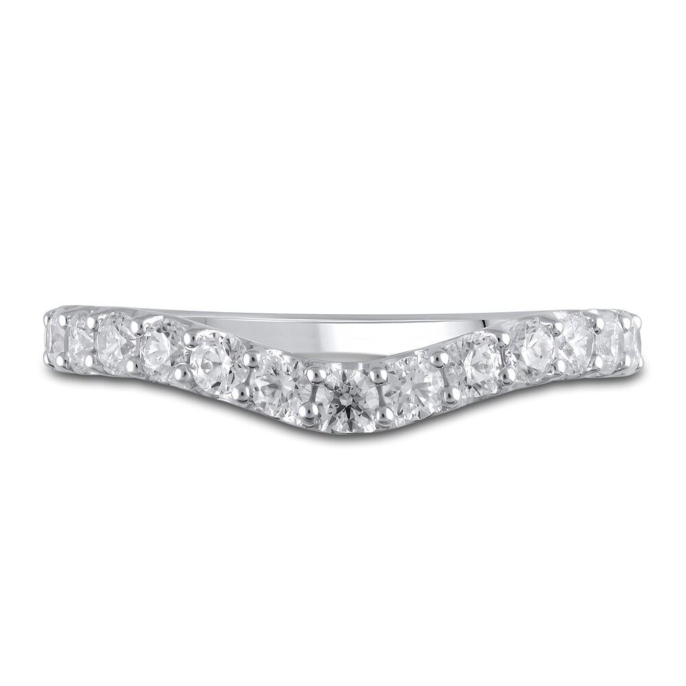 Lab-Created Diamond Wedding Band 5/8 ct tw Round 14K White Gold Al8rQvUh Lab-Created Diamond Wedding Band 5/8 ct tw Round 14K White Gold Al8rQvUh