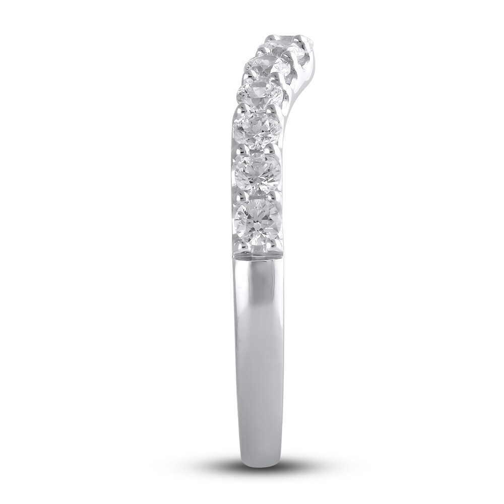 Lab-Created Diamond Wedding Band 5/8 ct tw Round 14K White Gold Al8rQvUh Lab-Created Diamond Wedding Band 5/8 ct tw Round 14K White Gold Al8rQvUh