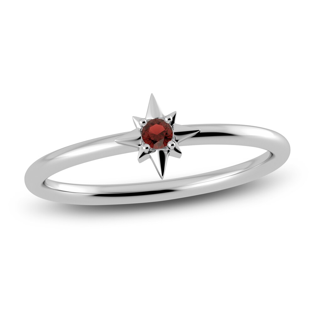 Juliette Maison Natural Garnet Starburst Ring 10K White Gold AyGjAjAt Juliette Maison Natural Garnet Starburst Ring 10K White Gold AyGjAjAt
