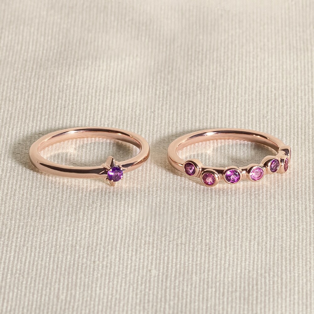 Juliette Maison Natural Garnet Starburst Ring 10K White Gold AyGjAjAt Juliette Maison Natural Garnet Starburst Ring 10K White Gold AyGjAjAt