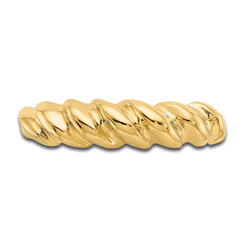 High-Polish Twisted Dome Ring 14K Yellow Gold Az6jU0og High-Polish Twisted Dome Ring 14K Yellow Gold Az6jU0og