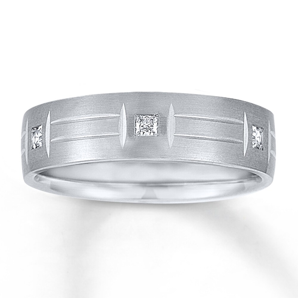 6mm Wedding Band 1/4 ct tw Princess-cut Diamonds 14K White Gold AzEUuHi5 6mm Wedding Band 1/4 ct tw Princess-cut Diamonds 14K White Gold AzEUuHi5