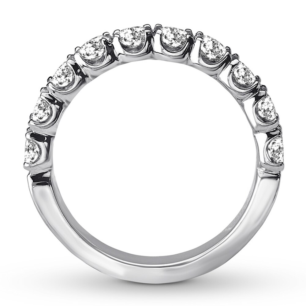 Diamond Anniversary Band 1 carat tw Round-cut 14K White Gold B2ehLZtk Diamond Anniversary Band 1 carat tw Round-cut 14K White Gold B2ehLZtk
