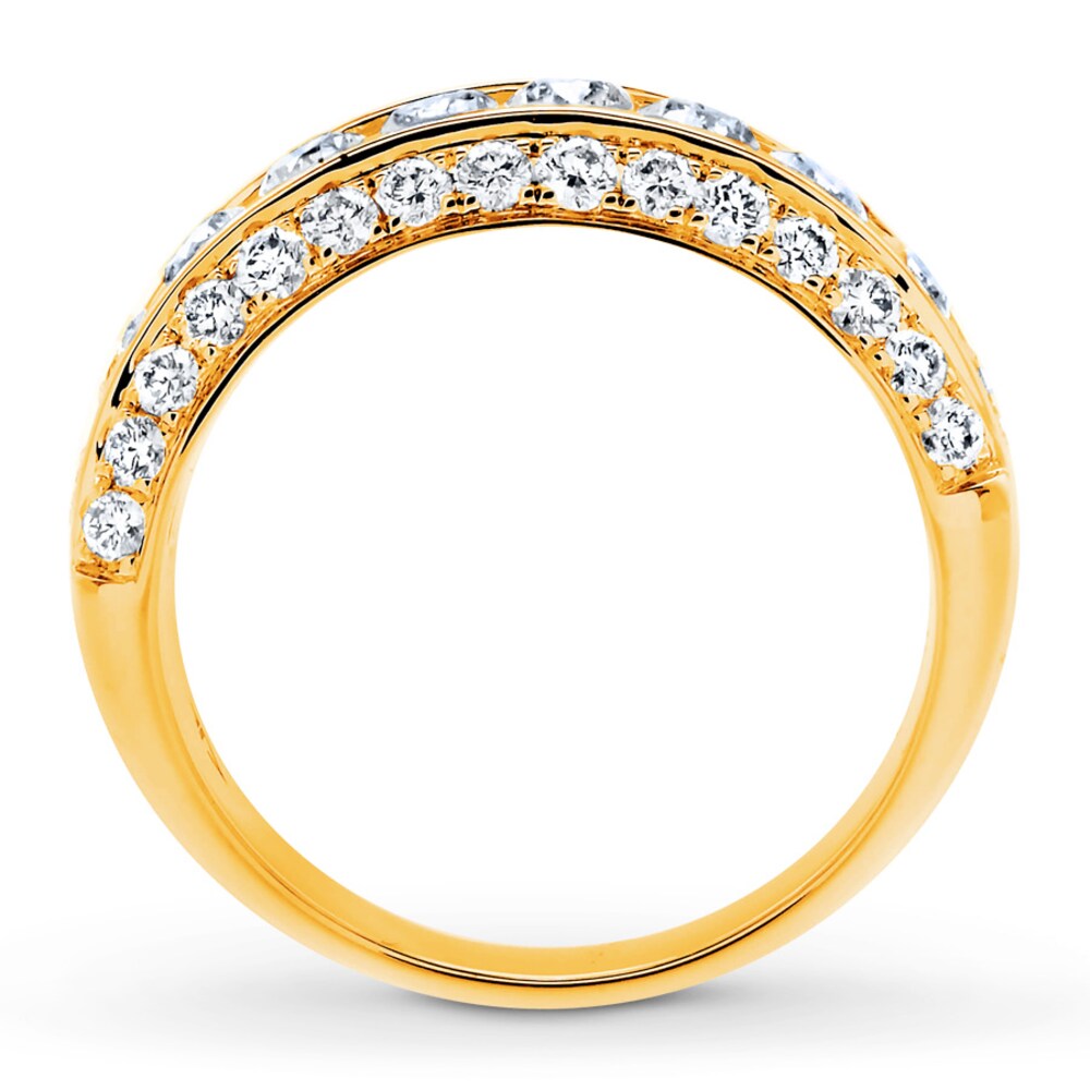 Diamond Anniversary Band 2 ct tw Round-cut 14K Yellow Gold B2nI3iT6 Diamond Anniversary Band 2 ct tw Round-cut 14K Yellow Gold B2nI3iT6