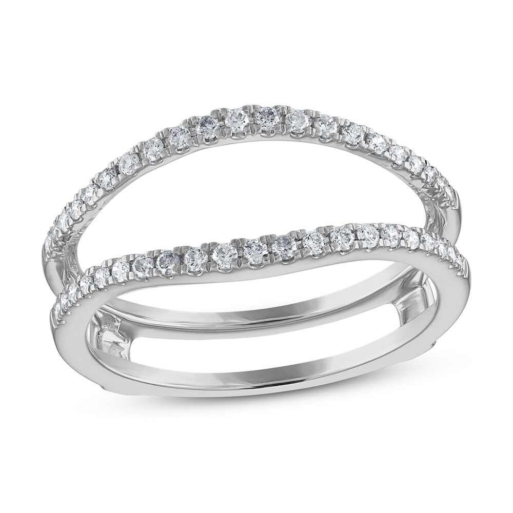 Diamond Enhancer Ring 1/4 ct tw Round 14K White Gold B7zGUtkt